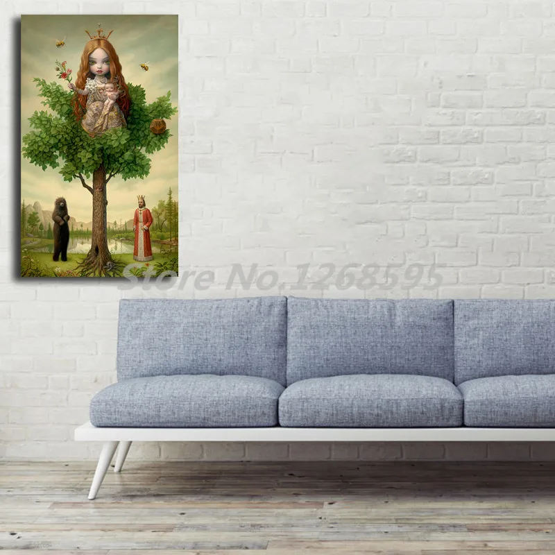 Постеры на холсте Mark Ryden The Tree Show настенные картины для спальни современный Декор