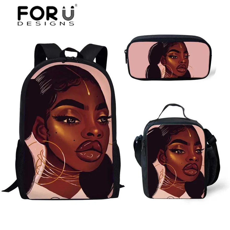 Школьные ранцы для начальной школы FORUDESIGNS детей шт./компл. школьные с черным