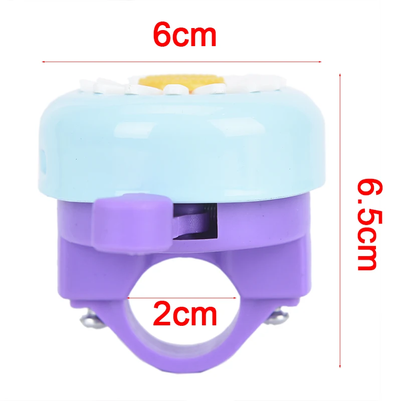 Велосипед цветок дети девушки Велоспорт кольцо Сигнализация дети смешной велосипедный Звонок рога для руля многоцветные
