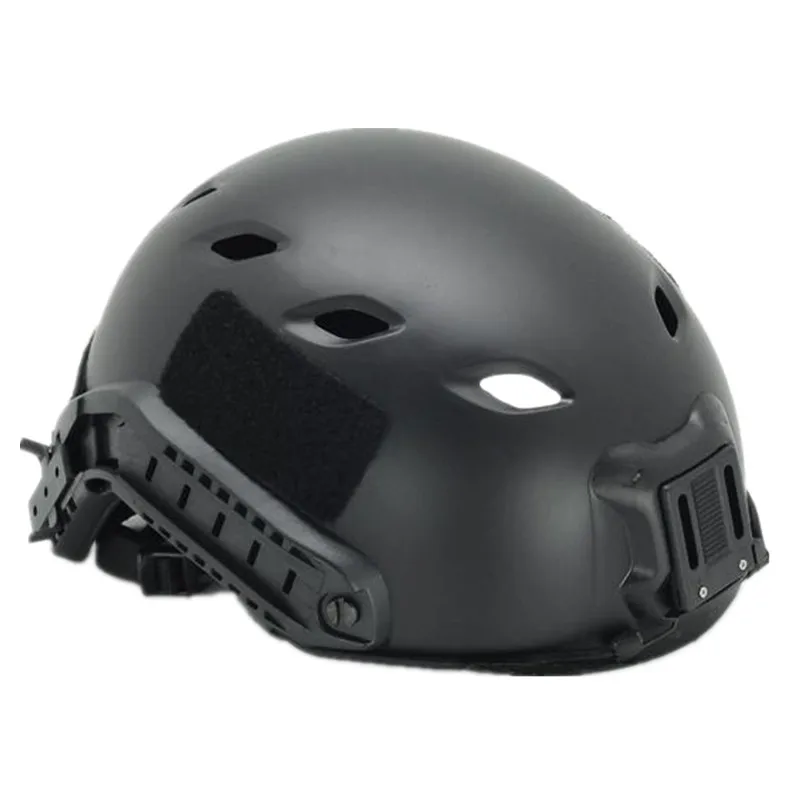 Tactical fast helmet protective Jump Helmet ACH Base sports BJ military black FG DE RED size LXL (7)