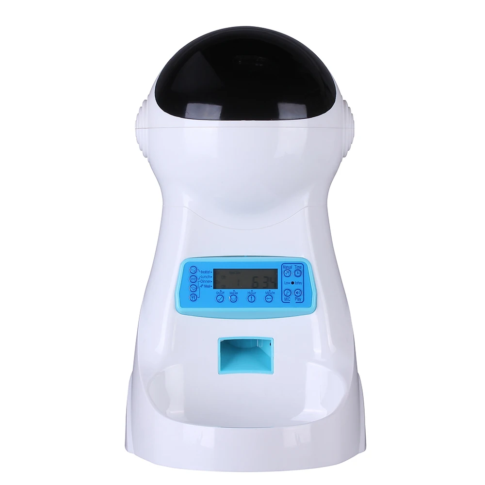 

Automatic Pet Feeder with Voice Message Recording With Smart LCD Screen For Dogs Cats Food Feeding Bowl Dispenser Pet product