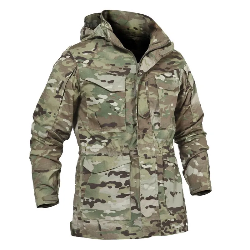 Весна Осень M65 тактические походные куртки мужские водонепроницаемые быстросохнущие куртки для спорта на открытом воздухе Rip-stop пальто одежда с несколькими карманами