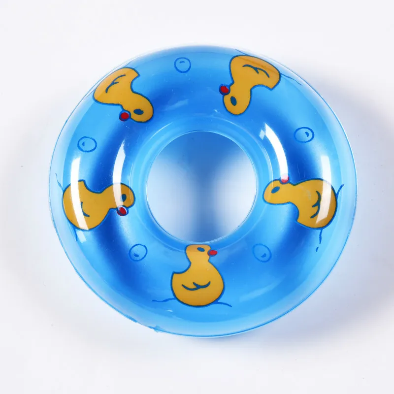 5 шт./упак. Baby Shower стиральная Ванна Плавательный Бассейн мини-небольшой надувной плавательный резиновые утка вниз кольца Милая плавающая игрушки для ванной комнаты