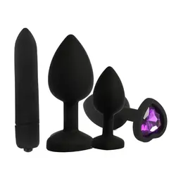 Эротические Пуля Вибратор сердца Форма силикона массаж простаты анальный плагин анальный вибратор взрослый продукт Секс-игрушки для Для