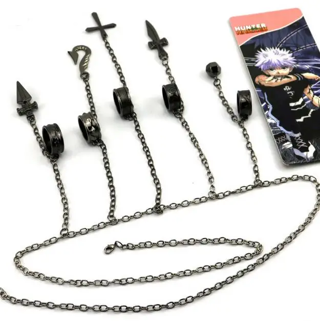 

2016 NEW HUNTER X HUNTER Kurapika cosplay Jewelry Rings Sets