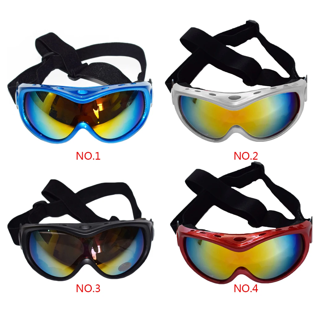 ПЭТ УФ Защитные солнцезащитные очки Защита для глаз с регулируемым ремешком для средних и больших собак