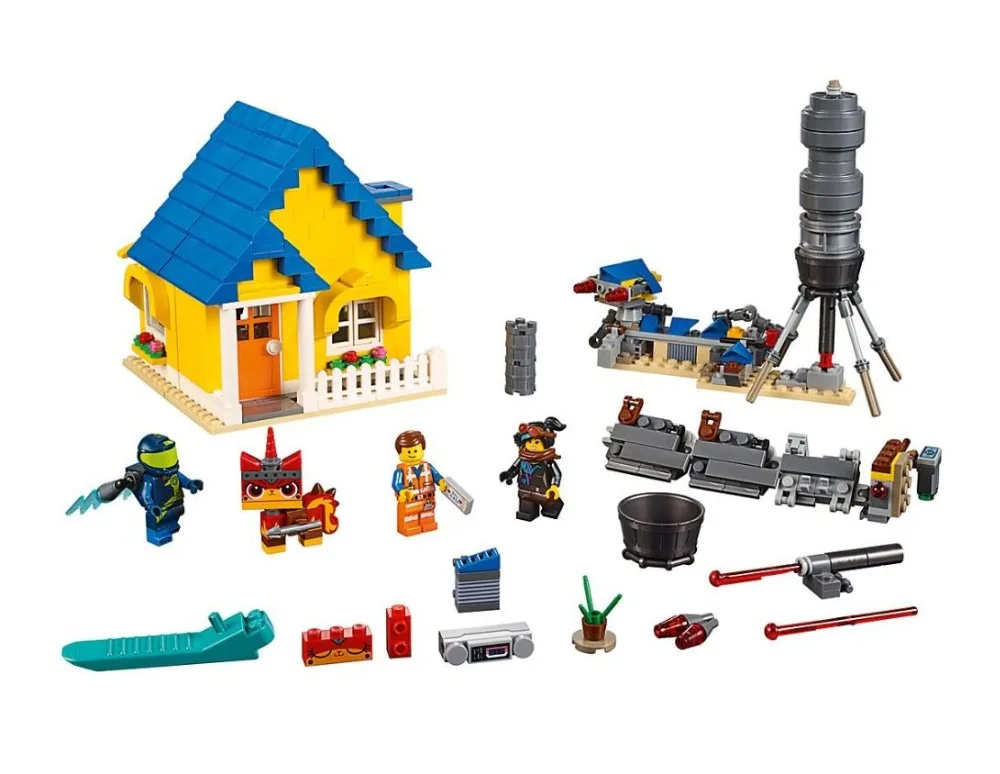 

LEPIN 45010 Movie Series Emmet's Dream House/Rescue Rocket Model Building Block 790pcs Bricks Toys Gift Compatible With Legoings