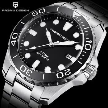 

PAGANI DESIGN Mechanical Watch Men Stainless Steel Waterproof Automatic Business Watch Male Clock relogio masculino