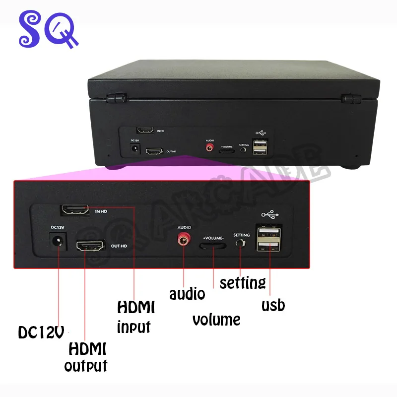 10 Inch LCD Video Game Console Includes 10K Games Installed Recalbox Mini Arcade Machine pandora box 6