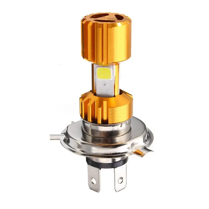 JX-LCLYL 1pc H4 COB LED Motorcycle Hi-Lo Beam Headlight Head Light Lamp Bulb 6500K