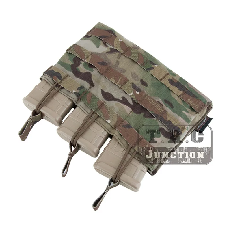 Emerson Tactical 5,56. 223 тройной Открытый Топ подсумок Emersongear Mag Pouch MOLLE PALS лямки тяговые вкладки быстрый доступ