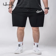 HMLIY для мужчин большой размеры повседневное короткие 7XL плюс мужские повседневные шорты эластичный пояс шорты для женщин модные