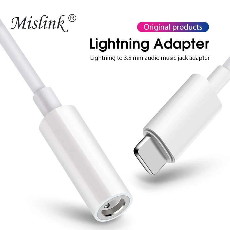 original for Apple Lightning to 3.5mm Headphone jack adapter audio