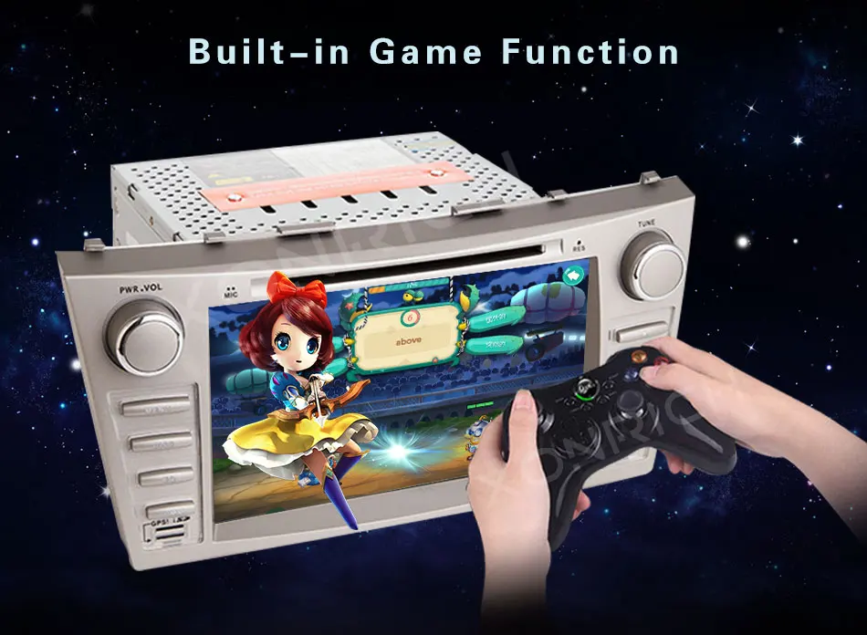 Flash Deal 2 Din Car DVD Multimedia Player For Toyota Camry 2007 2008 2009 2010 2011 Aurion GPS Navigation Head Unit Stereo Radio Audio BT 13