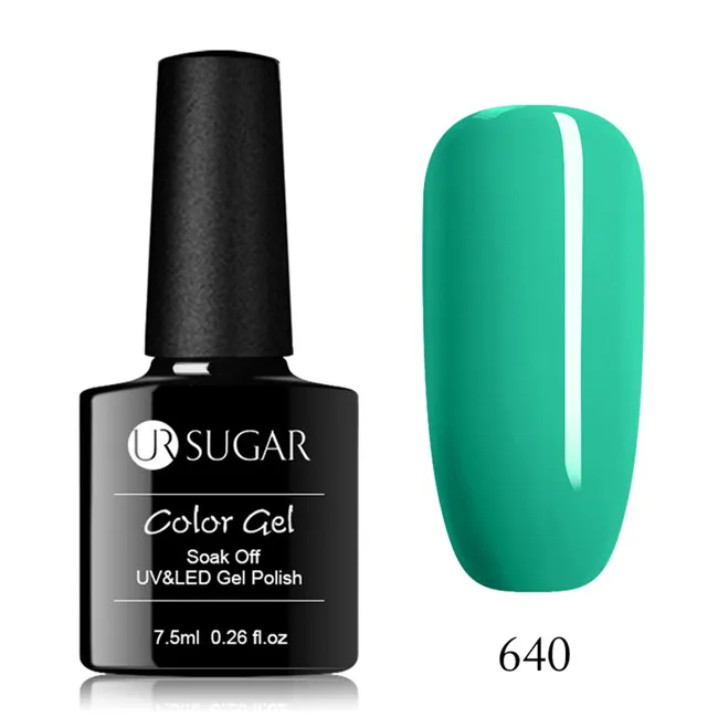Ur Sugar 7,5 мл Гель-лак для ногтей для маникюра УФ 229 цветов Полупостоянный Гибридный гвоздь - Цвет: 640