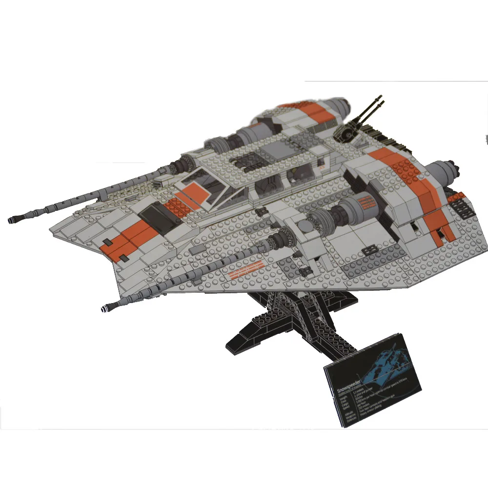 

AIBOULLY series the Snowspeeder Model Building Bricks set 75144 Classic education Toy for children