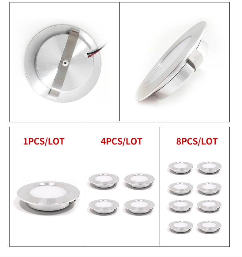 ultra-thin 3W embedded small downlight 12VDC built in downlight