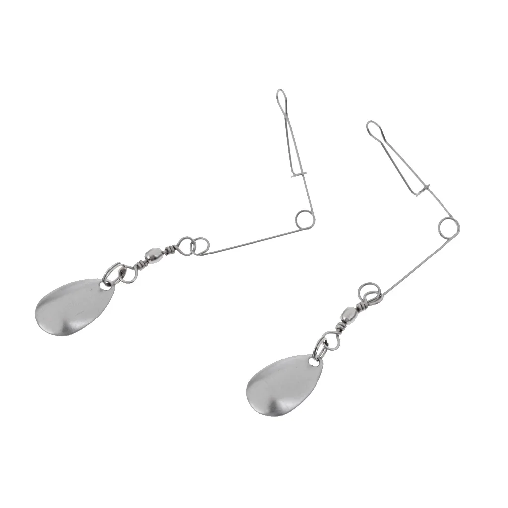 5 Pieces Spinnerbait Fishing Lures Stainless Steel Mini Sequin Spoon Lure Fly Fishing Tackle 