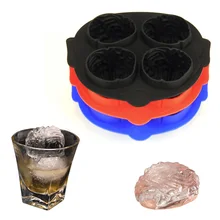 Brain Shape Freeze Ice Cube Tray Silicone Mold Chocolate Soap Mould Baking Tool 8 XH8Z