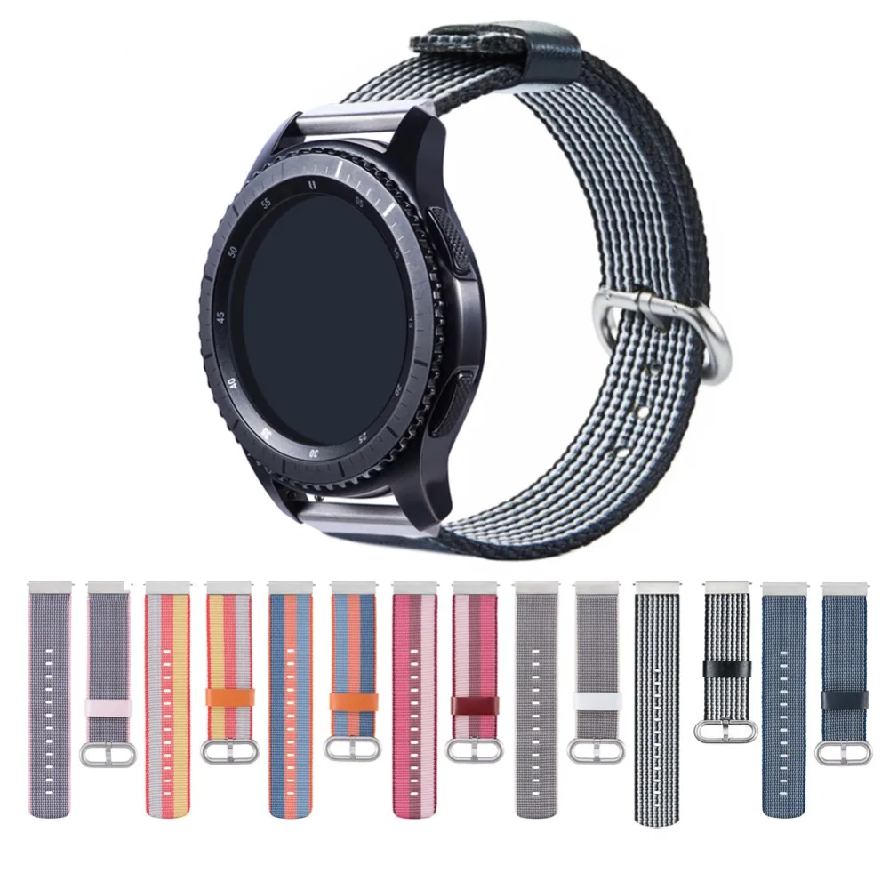 Odog 22 мм нейлоновый ремешок для часов Samsung Gear S3 Galaxy Watch 46 Amazfit Pace AMAZFIT Stratos Pebble Time ticwatch