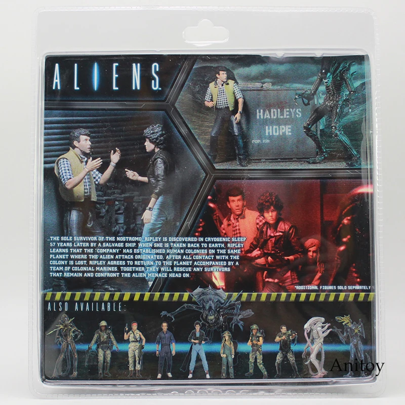 Инопланетянин NECA CARTER J BURKE VS XENOMORPH WARRIOR ПВХ фигурка Коллекционная модель игрушки 2-pack