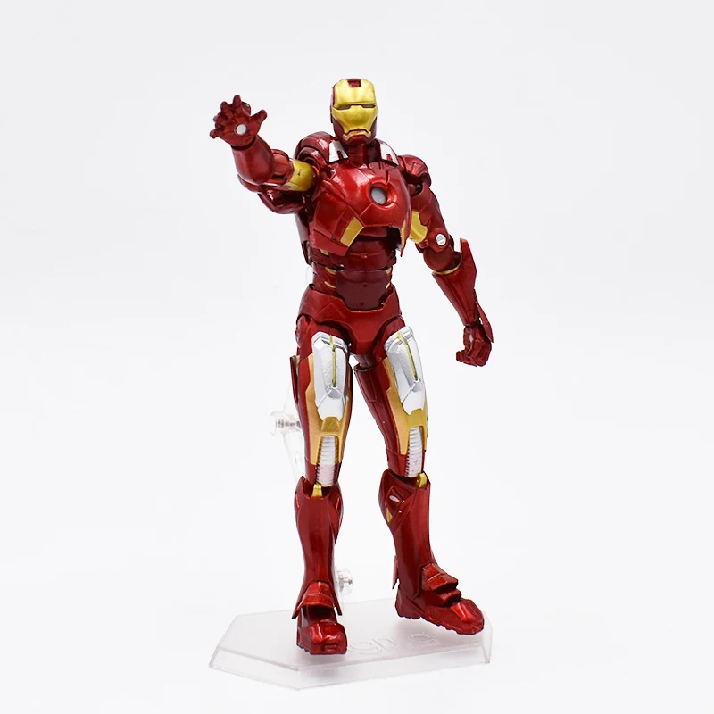 

The Iron Man Age Of Ultron MK42 Mark XLIII Armor Figma 217 Marv Action Anime Figures Kids Gifts Toys 16cm Free Shipping