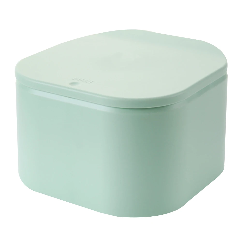 Desktop Mini Trash Can Press-on Waste Garbage Basket for Office Table@LS - Цвет: green