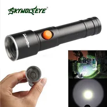1 PC Outdoor Camping Fishing Tactical Flashlights Zoom 3000 Lumens 3 Modes XML T6 LED Flashlight Torch Lamp Light VEM52 P0.3