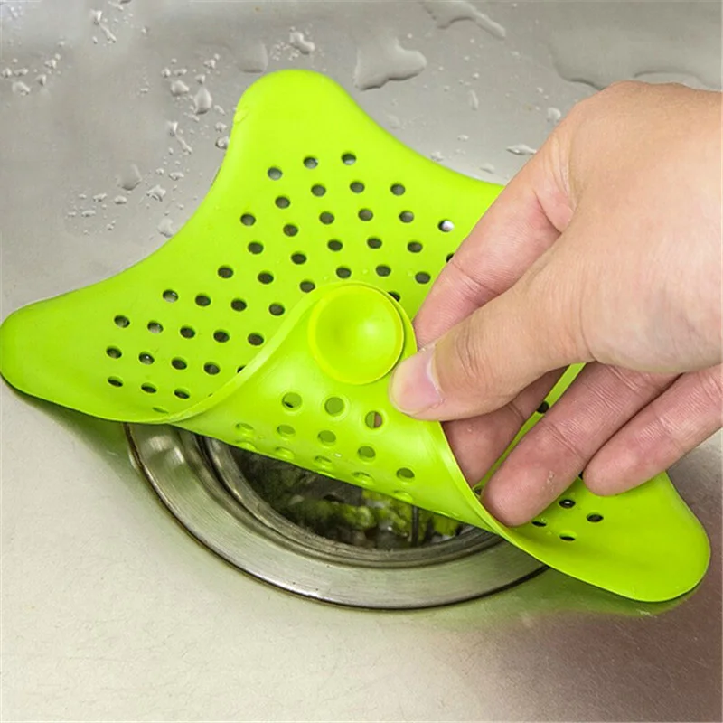 Drains Star Sewer Outfall Strainer Bathroom Sink Filter Anti-blocking Floor Drain Hair catcher  Kitchen Bathroom Accessories
