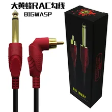 Премиум BIGWASP RCA Jack Татуировка Клип шнур питания