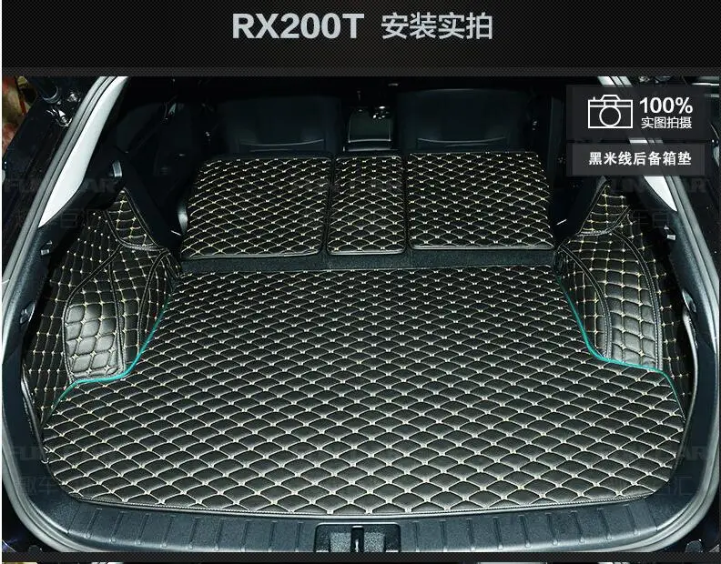 

3D Full Rear Trunk Tray Liner Cargo Mat Floor Protector foot pad mats for 16-19 Lexus RX RX200t 2016 20172018 2019 (6colors)