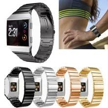 Классический ремешок для часов из нержавеющей стали с металлическими лентами, сменный Браслет для Fitbit Ionic фитнес-браслет для смарт-браслета