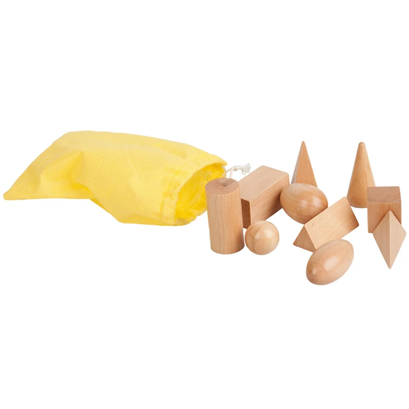 

Montessori Baby Toy Early Edudcation Wooden Teaching Toys Geometry Building blocks Mystery bag