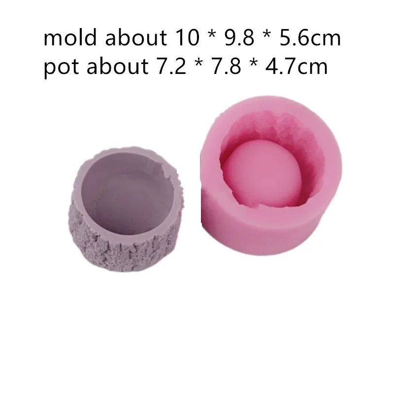 Concrete Silicone Planter Mold Flower Vase Pot Mold Hand Made Ceramic