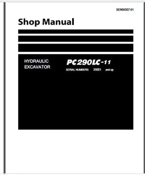 Komatsu Hydraulic Excavator All Shop Manual 2017