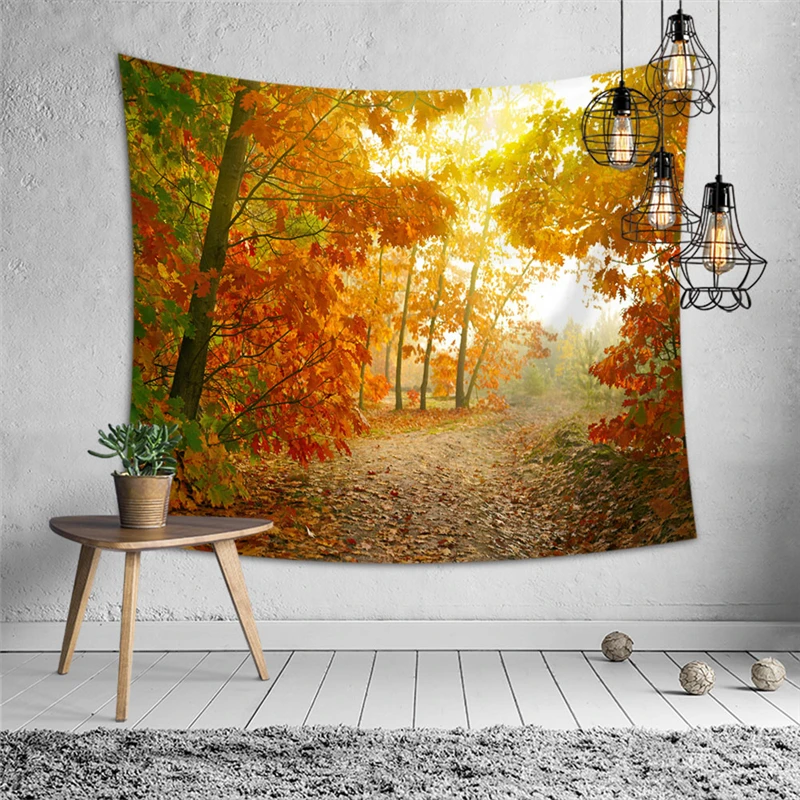 

3d printing polyester wall tapestry decorative nature fairy tale tree house tablecloth bedspread bedroom for apartment interior