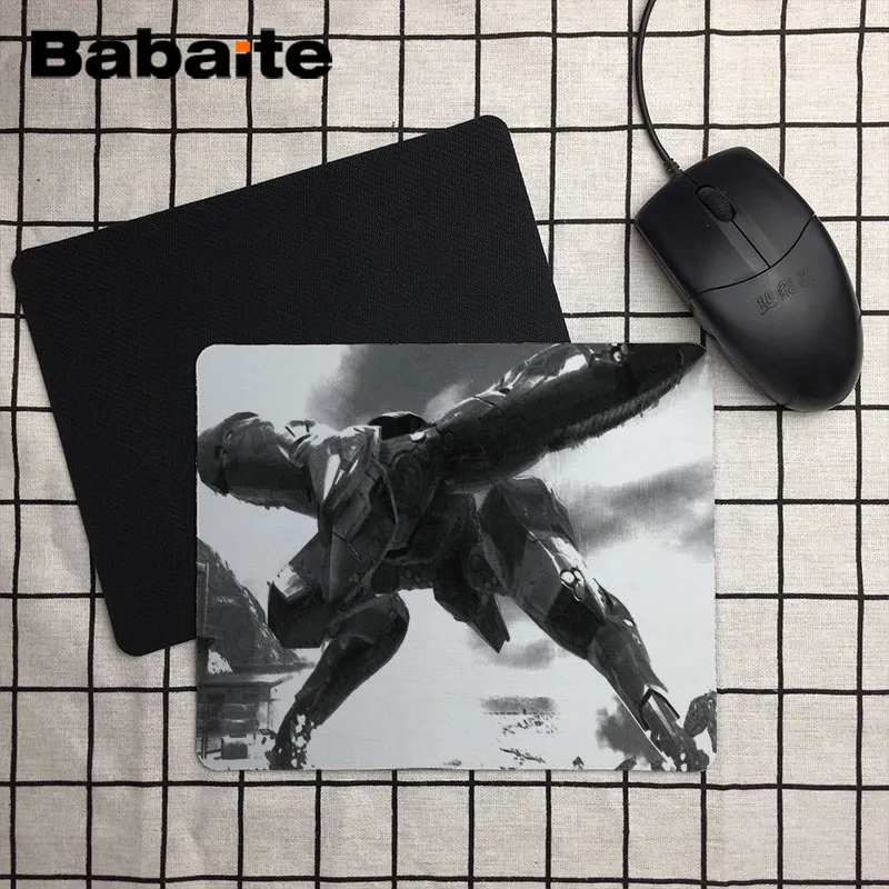 

Black Metal Gear Metal Gear Ray Solid Grayscale Personalized Computer Notebook Mouse Mat Resistant Dirt 180x220mm Mouse Pad