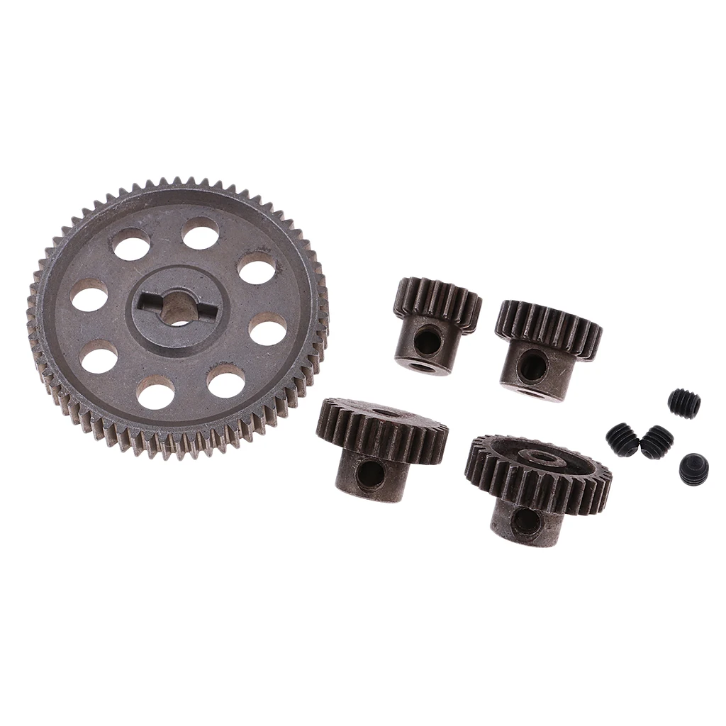 Metal Diff Main Gear 64T Motor Cogs 29/26/21/17T for HSP 1/10 On-road RC Car