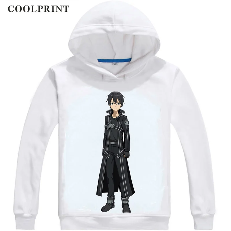 Sword Art Online SAO толстовки с капюшоном Аниме Манга Kirigaya Kazuto Kirito Blackie черный фехтовальщик Косплей толстовки - Цвет: Армейский зеленый