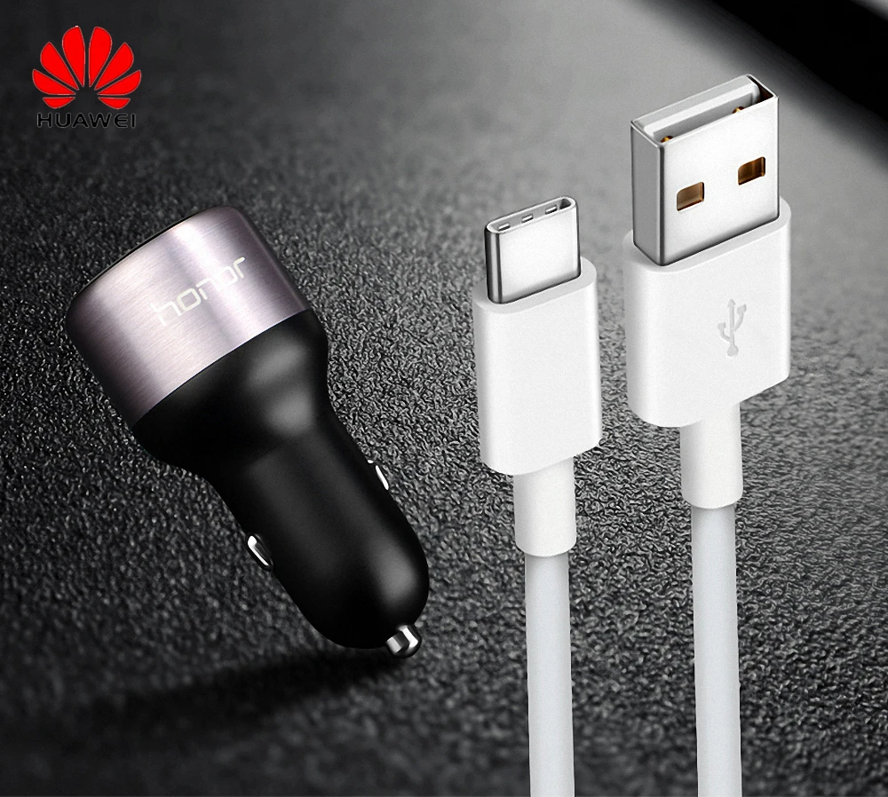 Buy Original Huawei honor car charger honor fast Dual USB car charger 9V/2A 5V