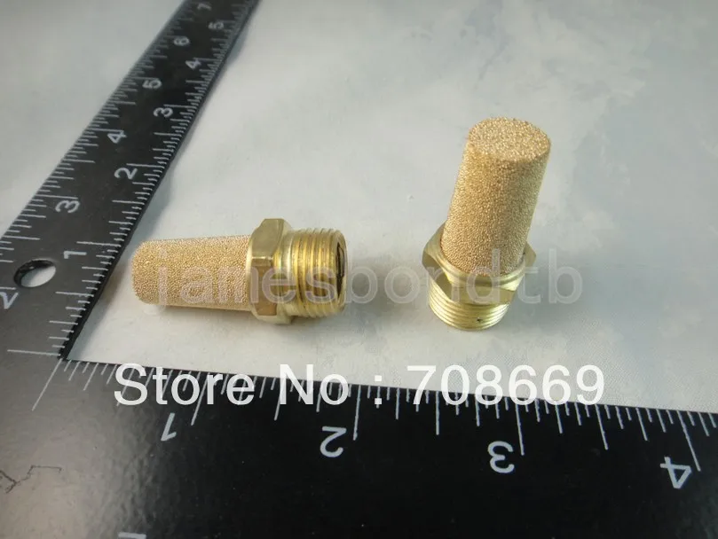 100PCS Pneumatic Filter Silencer Sintered Bronze M5 BSPTin Valve from Home Improvement on