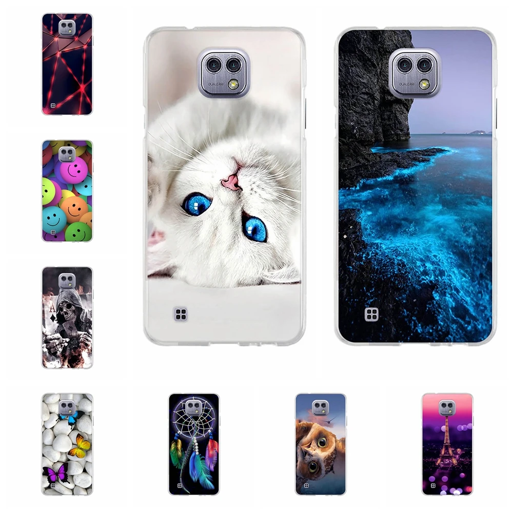 حقيبة لجهاز LG X كاميرا K580 K580Y Xcam K580 K580DS 5.2 بوصة حالة لينة سيليكون واضح TPU لطيف القط غطاء الجلد ل lg X كاميرا K580 غطاء