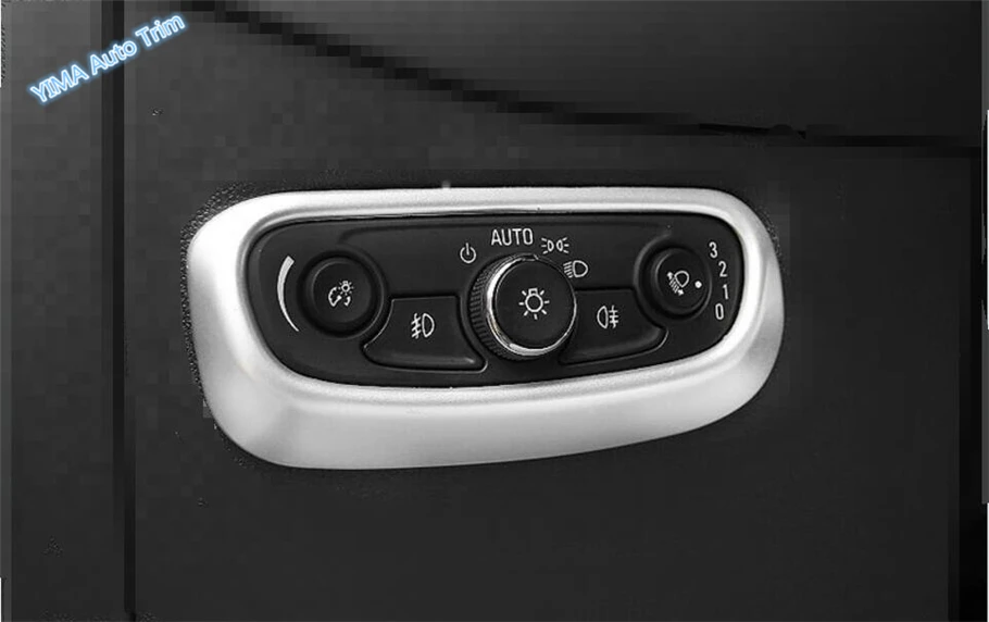 

Lapetus Auto Styling Matte Carbon Fiber Color Head Lights Lamp Switch Button Cover Trim For Chevrolet Equinox 2017 2018 2019 ABS