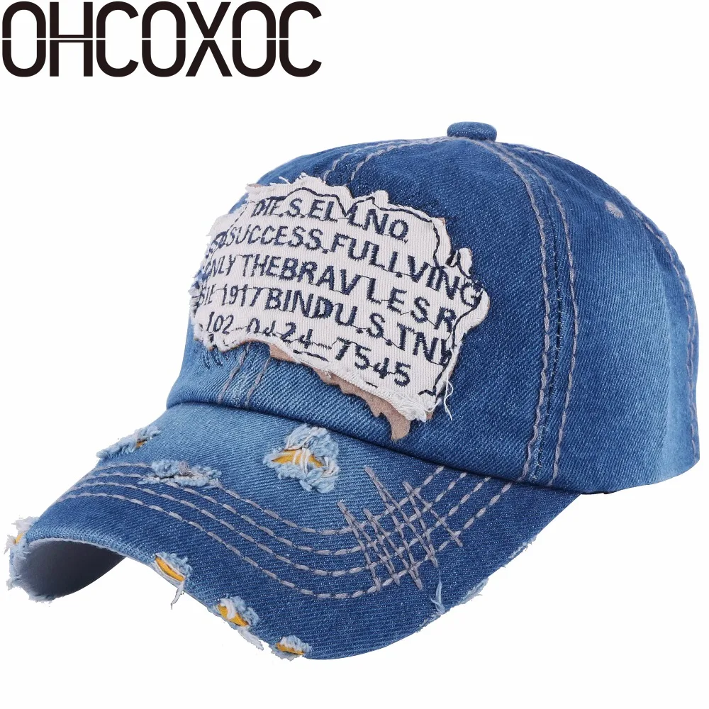 Женская модная кепка новый дизайн бейсболка шляпа из денима хлопок хорошее