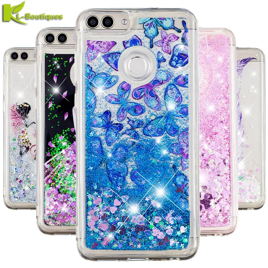 

Honor 9 Lite Case on for Huawei Honor 9 lite Cover sFor Huawei Honor 8 Lite Soft Silicone Butterfly Liquid Dynamic Phone Cases