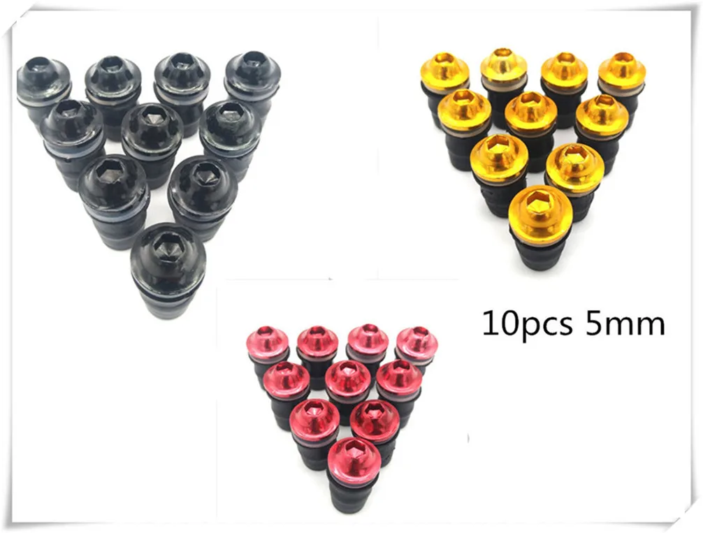 Motorcycle 5mm windshield screw universal fixed decorative nut for Kawasaki Z750R ZX10R ZX6R 636 H2 H2R ZZR ZX1400 S VeRsion