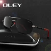Мужские солнцезащитные очки OLEY, черные поляризационные очки для вождения, с логотипом на заказ, Y8724, 2022 ► Фото 3/6