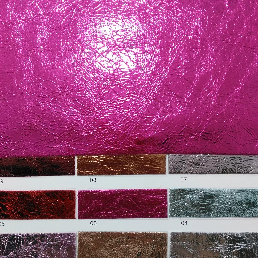 90X134CM Synthetic Leather PU Leather, Metallic Leather , crack Leather