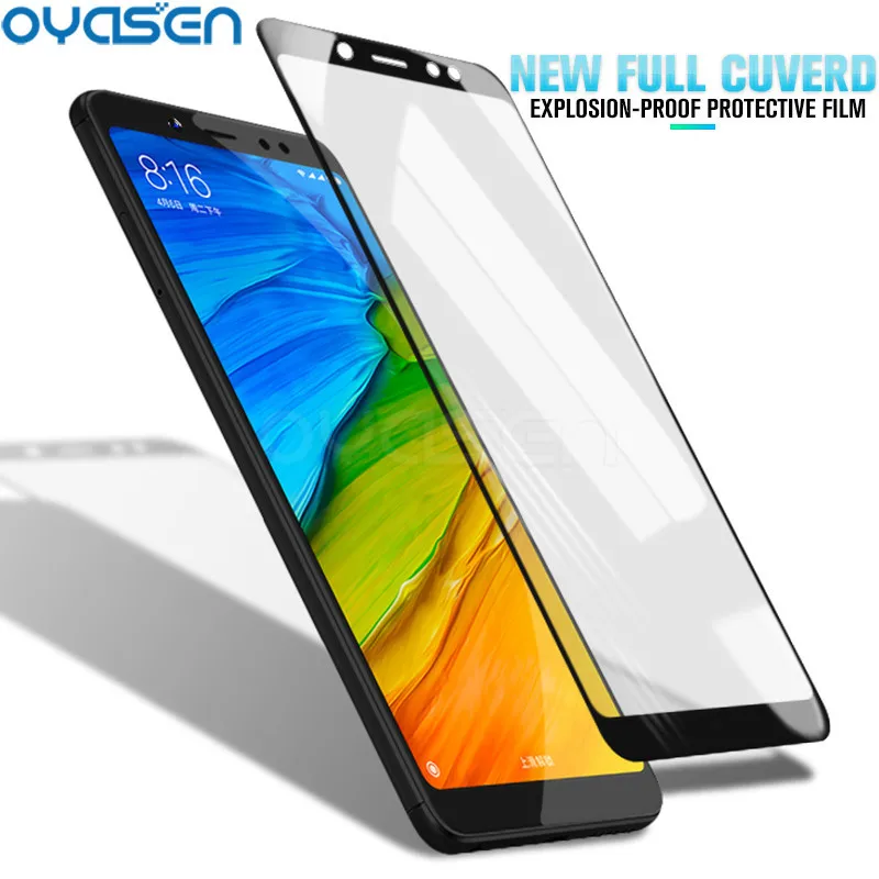 Полное покрытие из закаленного стекла для Xiaomi Redmi 5 Plus 5A 4 4A Pro Note 4X Prime 9H 3D все