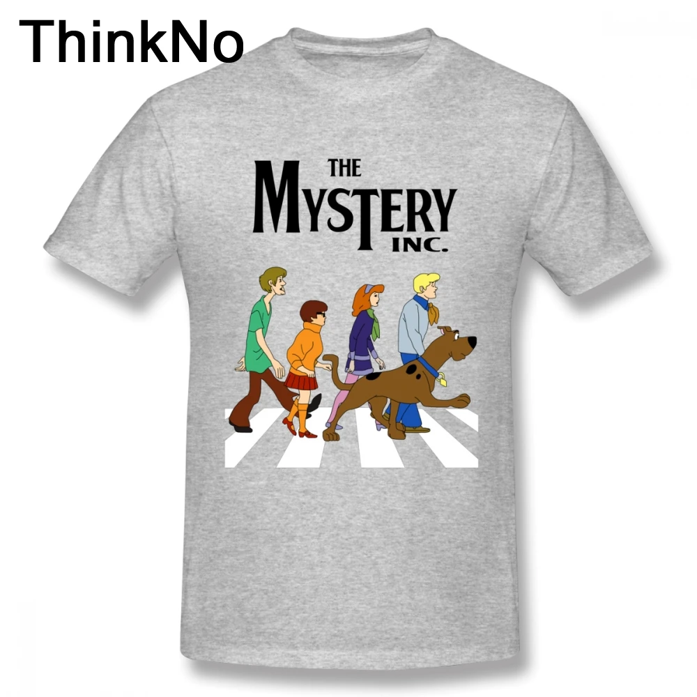 Мужские футболки Scooby Doo Abbey Road, футболка из чистого хлопка, плюс размер, горячая распродажа, Новое поступление, с коротким рукавом
